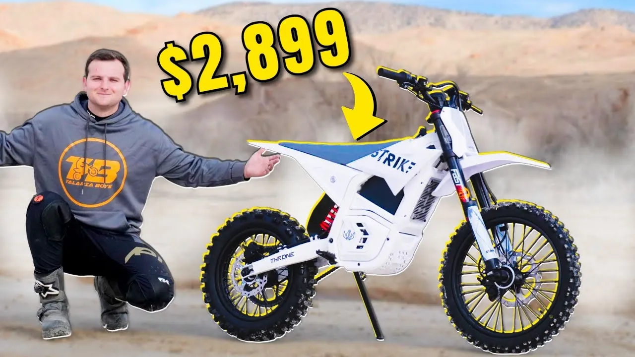 NEW 72v Strike Shadow Electric Pit Bike